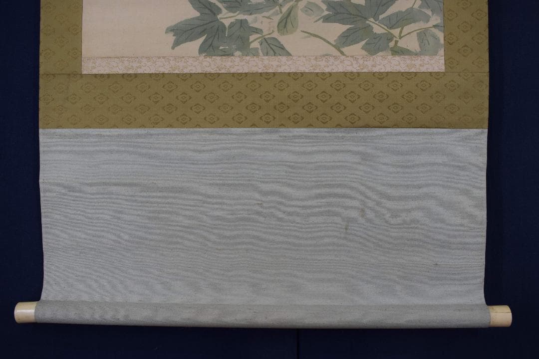 【真作】山元春挙/人枝濃艶図/牡丹図/横物/掛軸☆宝船☆Y-220　JM