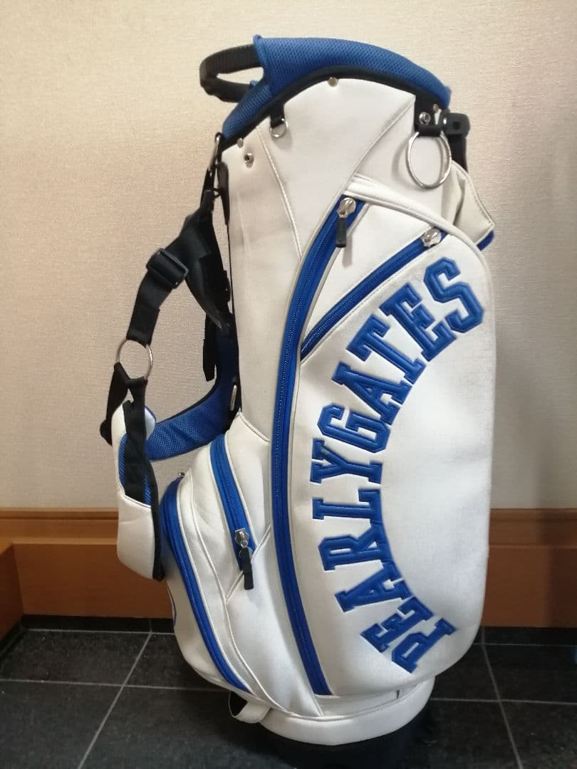 PEARLY GATES パーリーゲイツ　スタンドキャディバッグ　白青