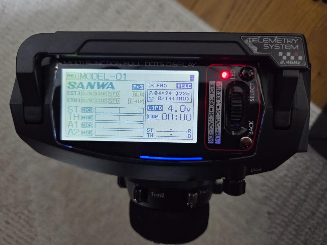 【中古】SANWA（サンワ電子）MT-5 プロポセット 受信機・バッテリー付