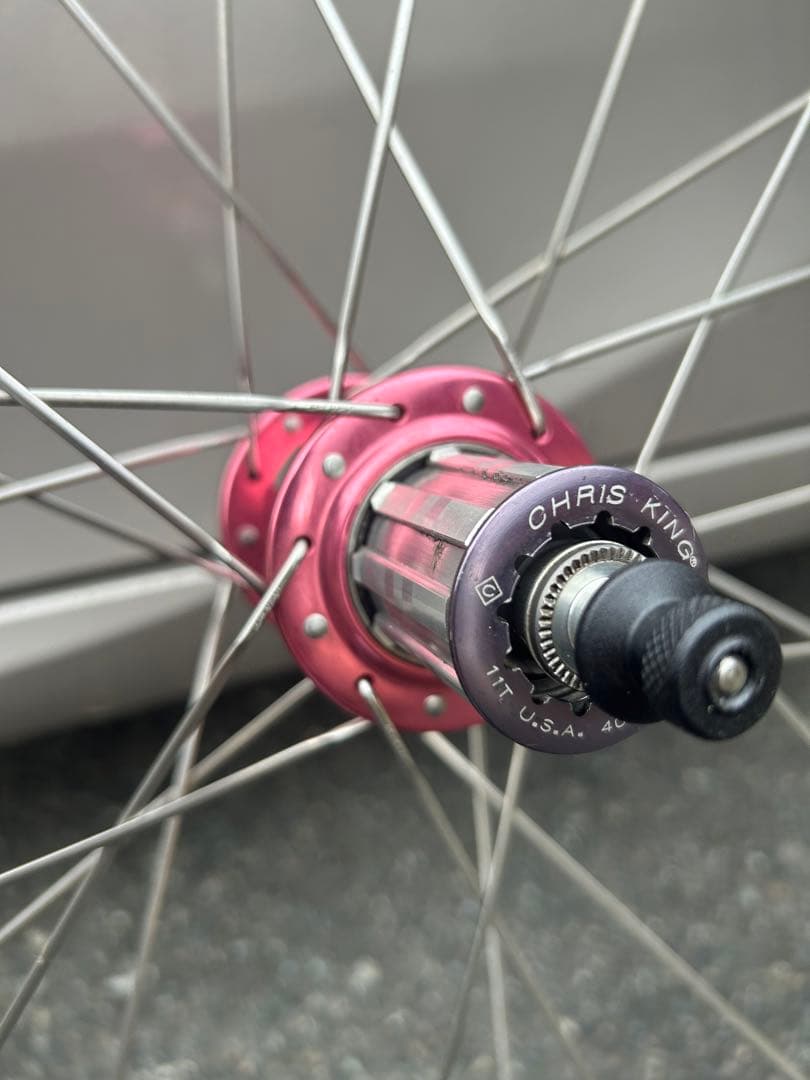 美品転倒無しENVE ChrisKing R45 カーボンホイール