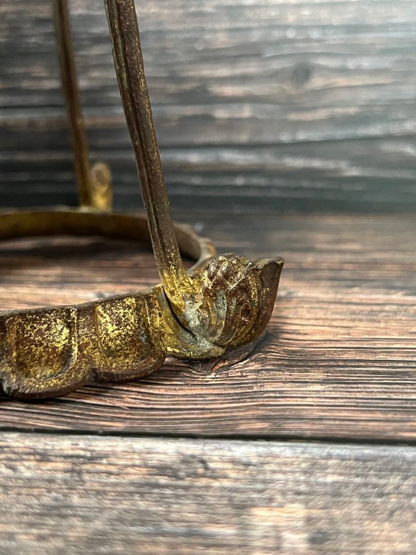 フランス製アンティーク　キャンドル　スタンド　蝋燭立て