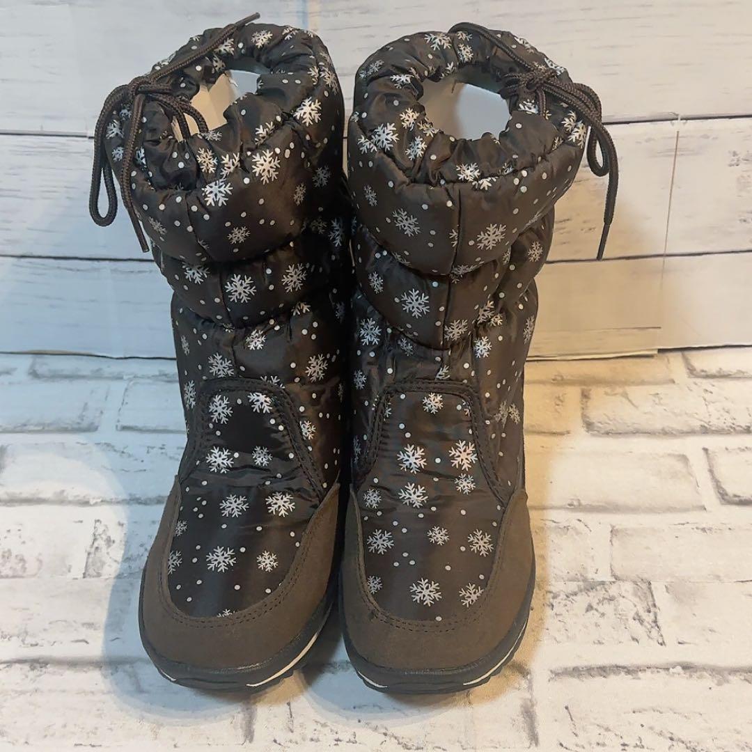 AUSLAND(オスランド)スノーブーツ　雪マーク柄