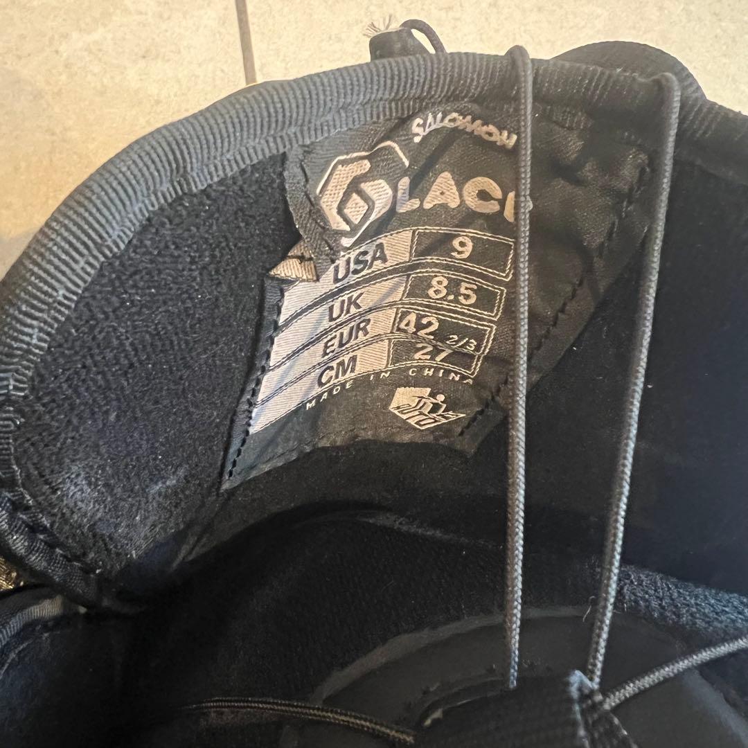 SALOMON スノーボードブーツ ブラック ブルー イエロー