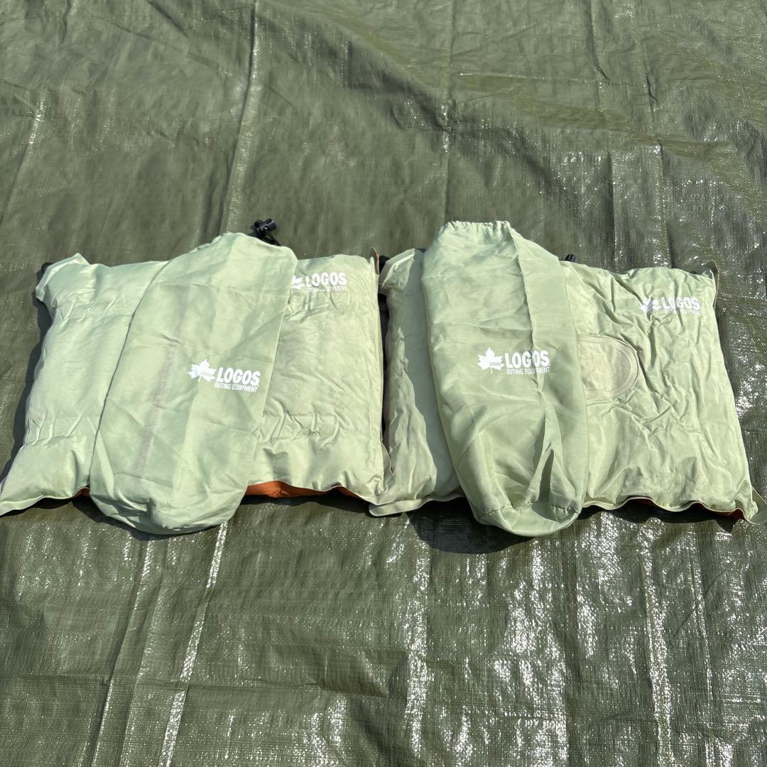 LOGOS インフレーター&スリーピングマット 各収納袋付き　ピローセット