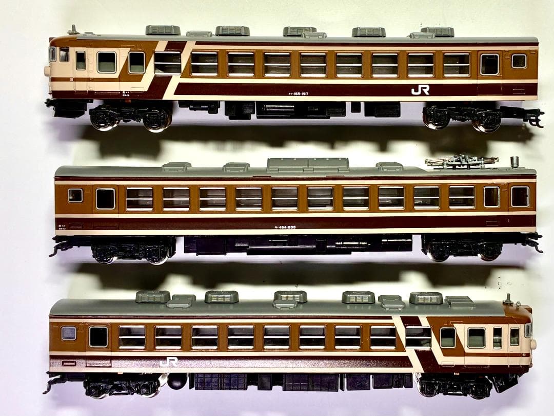 ★復刻 特別企画 希少モデル！★165系 ムーンライト ブラウン 3両セット