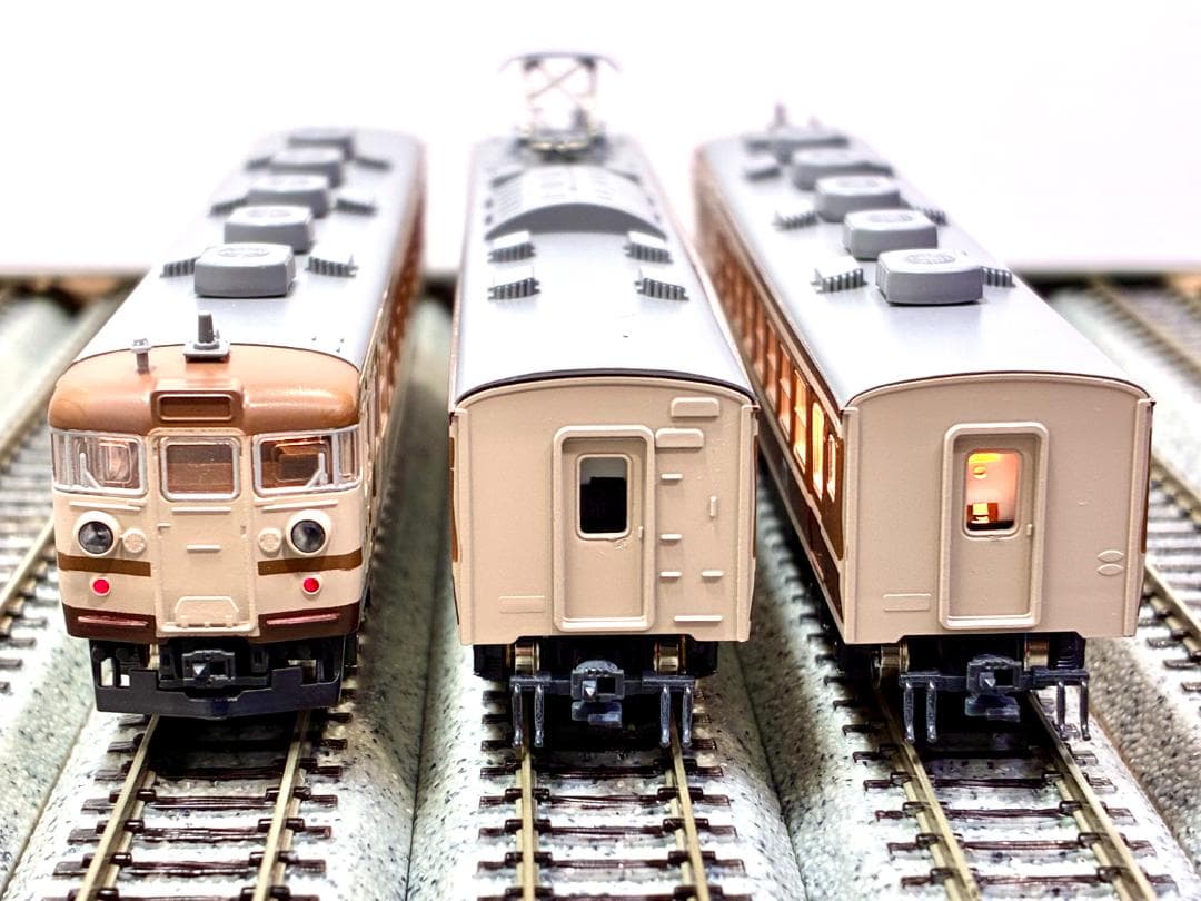 ★復刻 特別企画 希少モデル！★165系 ムーンライト ブラウン 3両セット