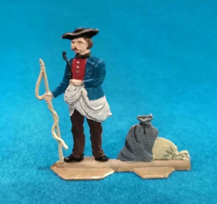 希少 ドイツ製 ビンテージ 錫製 フギュア 手彩色 ８体 セット シラ一社