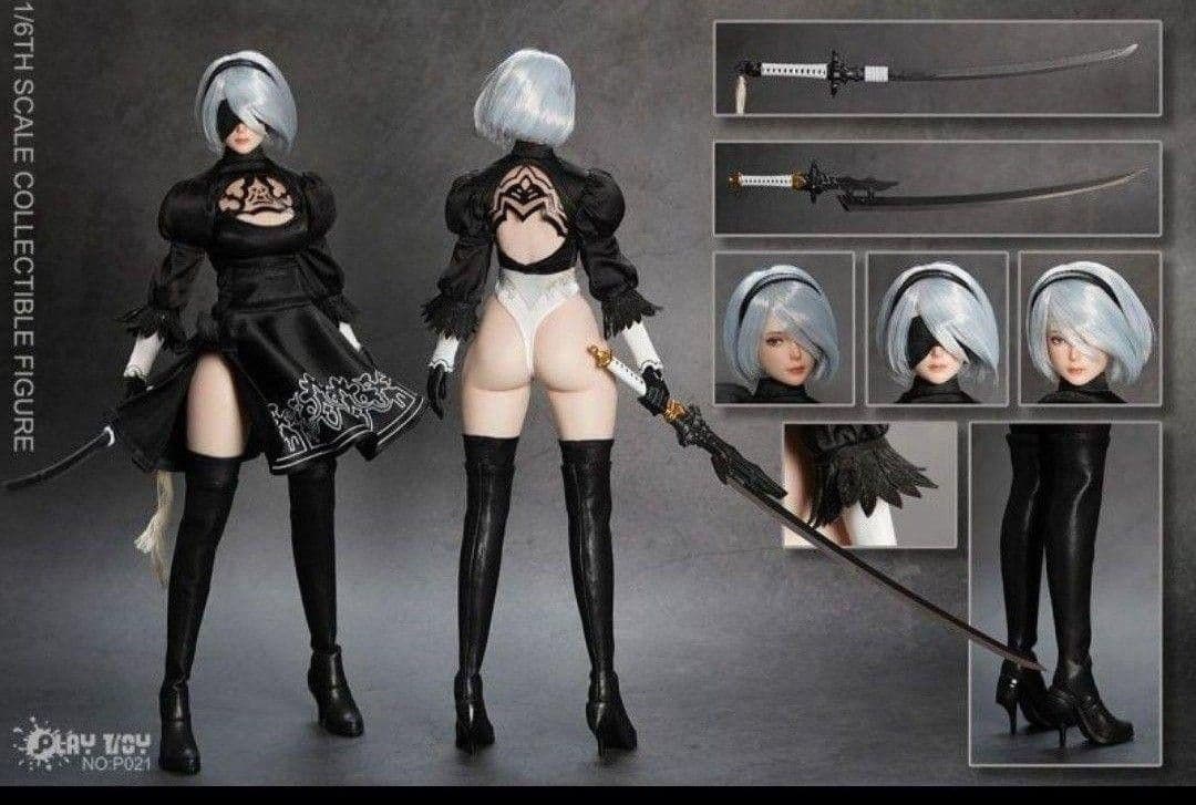 新品　1/6　２Ｂ　アクションフィギュア　ヨルハ二号B型　シームレス素体