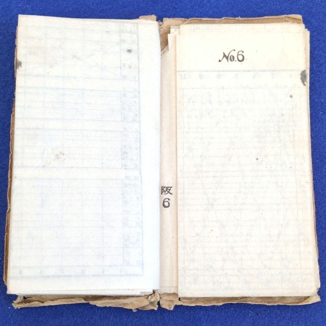 希少 鉄道省(国鉄)戦中 鉄道職員業務用ダイヤ式旅客列車時刻表(昭19年)当時物