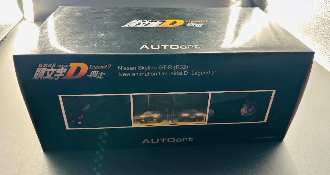 ミニカー Skyline GT-R (R32) Initial D AUTOart