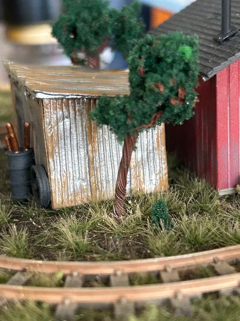 HOナロー・Nゲージ小型レイアウト 小屋と倉庫のセット