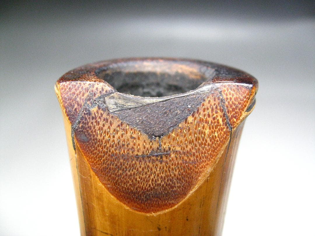 #時代物 #古作 #尺八 #一本物 #蜘蛛 #彫刻 #和楽器 #骨董 #師