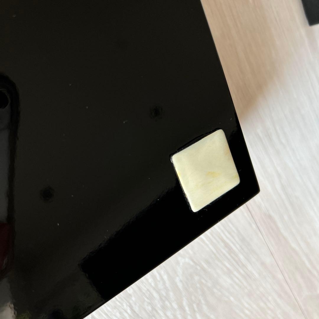 おしゃれな漆の重箱 漆器 工芸品 ベトナム 作家作品 和食器 モダン　ブラック