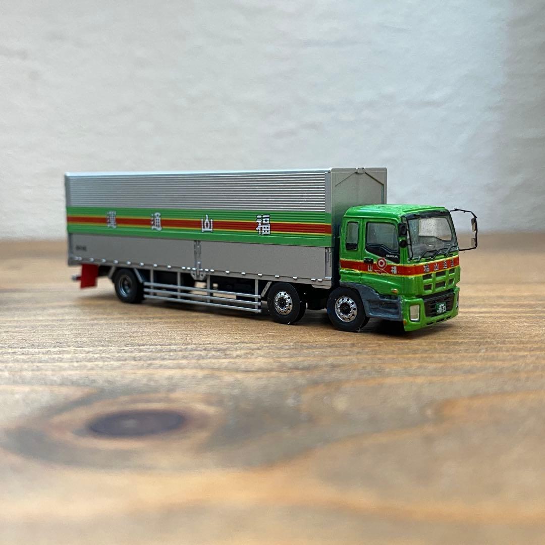 トラックコレクション2弾　福山通運改造　2010年モデル前2軸化加工　ミラー付