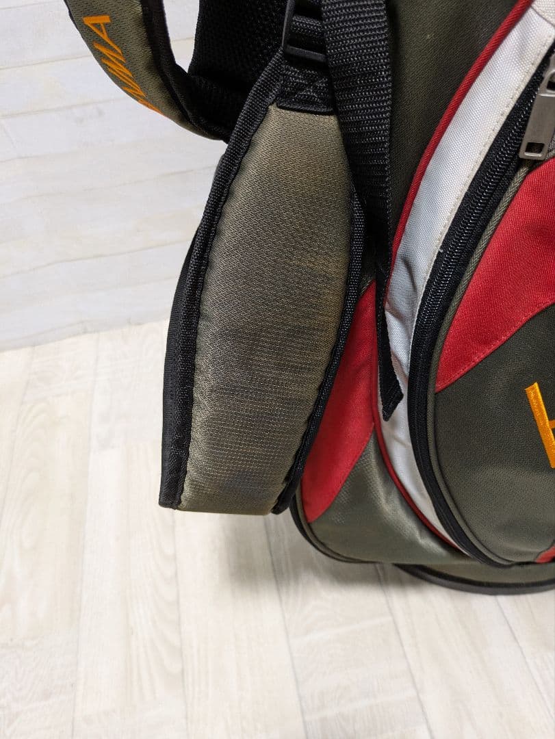 HONMA キャディバッグ スタンド付き レッド✕スモーキーグリーン
