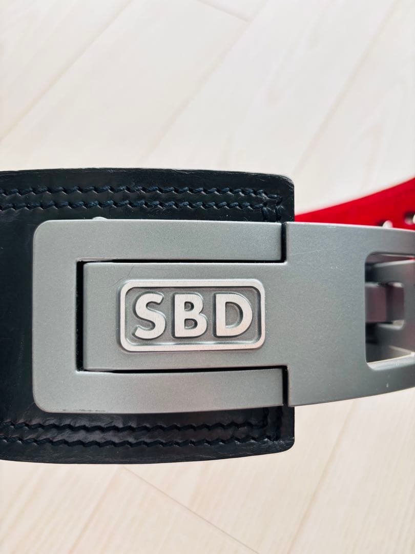 【kun】【使用頻度少】【Sサイズ】SBD パワーベルト ブラック/レッド