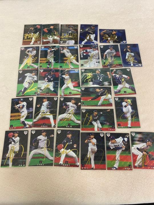 プロ野球チップス　レインボー　サイン　侍ジャパン　金箔　WBC