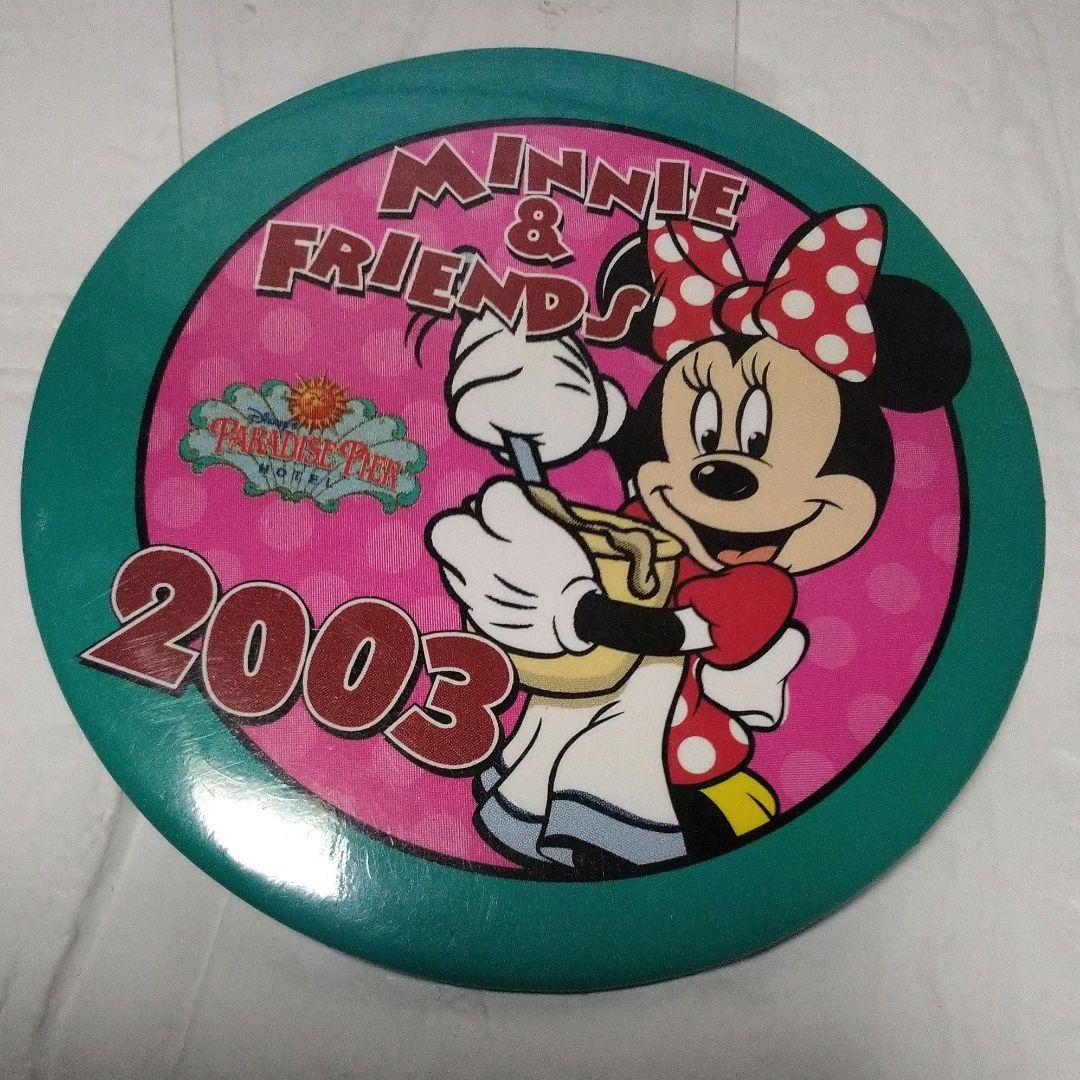 入手困難　レア品　ディズニー　ミニー　「パラダイスピアホテル」　缶バッチ