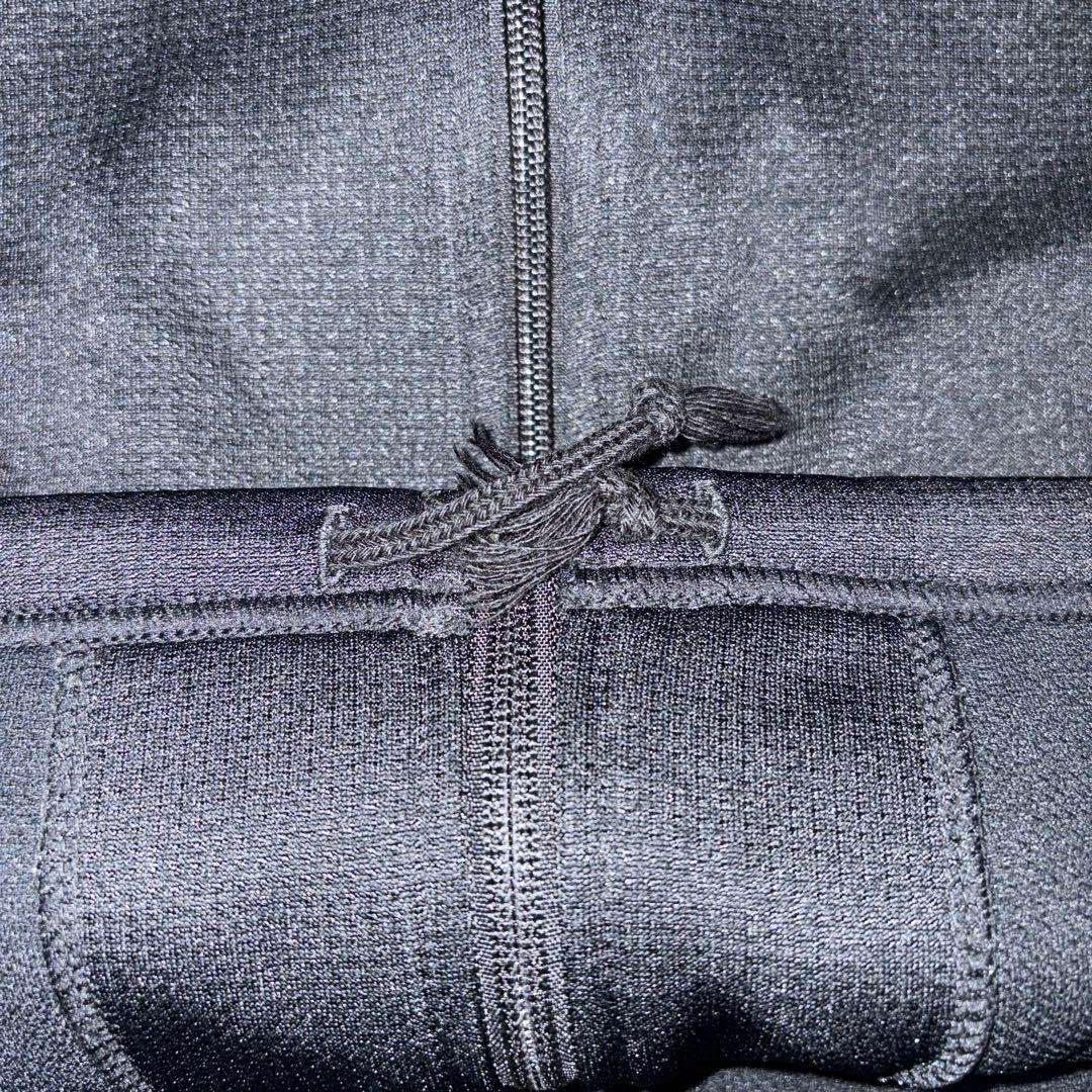 00s NIKE black olive set up M ナイキ 刺繍ロゴ