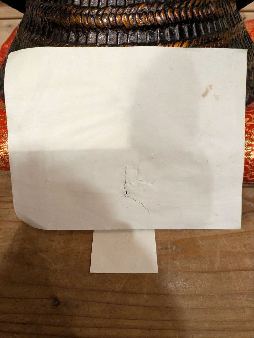 【良】年代物　美術品　出世兜　太閤　豊臣秀吉　美術鋳物　縁起物　昭和　骨董品