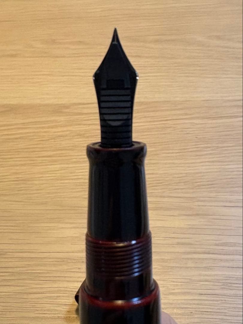 中屋万年筆　ピッコロ黒溜め　超極細