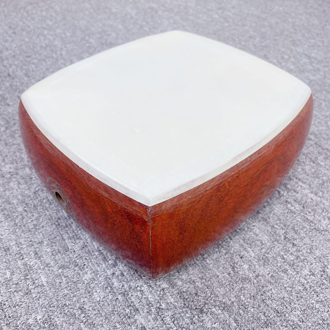 三味線 細棹 紅木 平溝 丸打胴 犬皮 和楽器