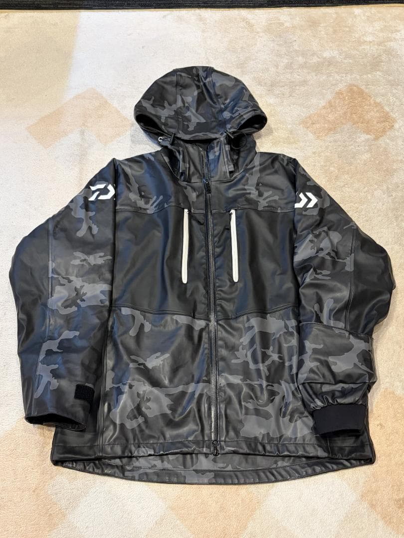 ダイワ PUオーシャン サロペット DW-6023 ブラックカモ Mサイズ