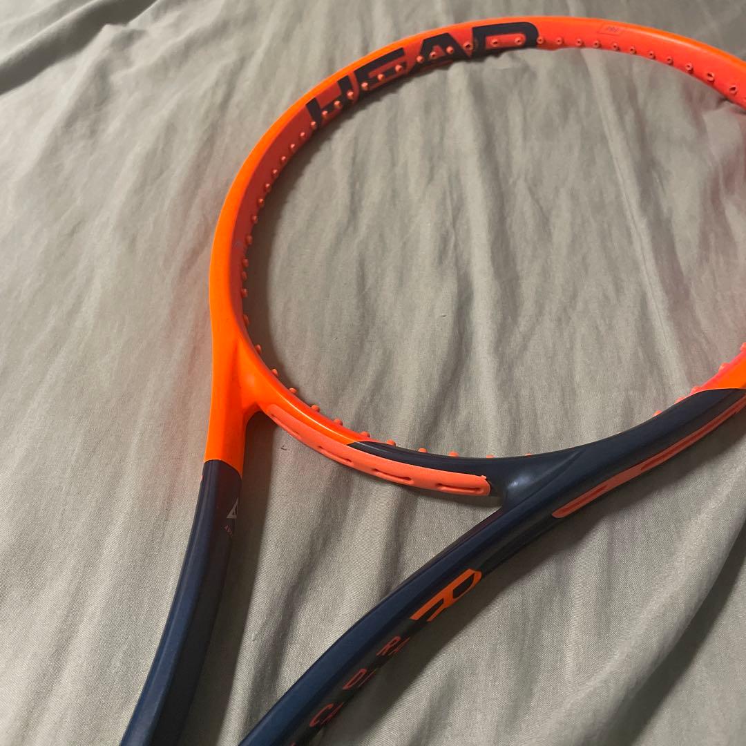 HEAD RADICAL PRO テニスラケット オレンジ/ネイビー