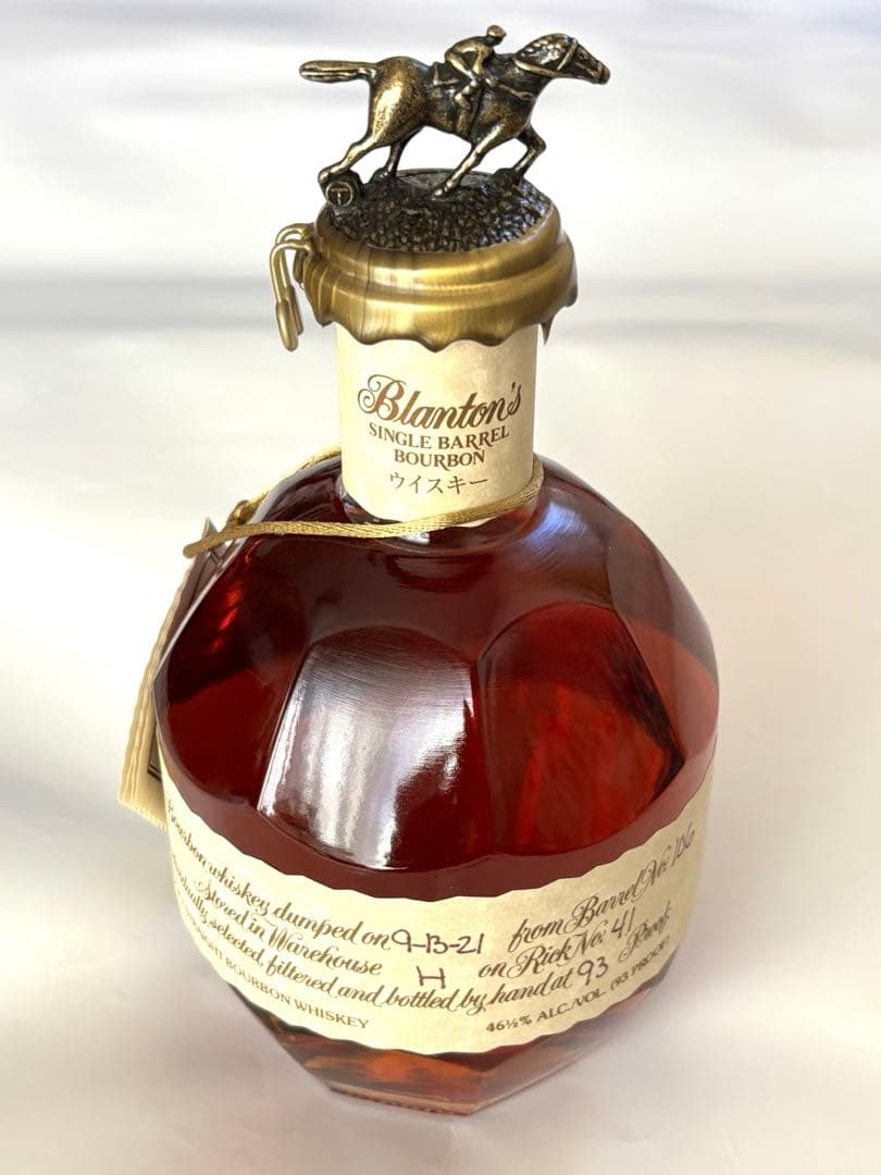 【新品】Blanton's シングルバレル バーボンウイスキー T キャップ