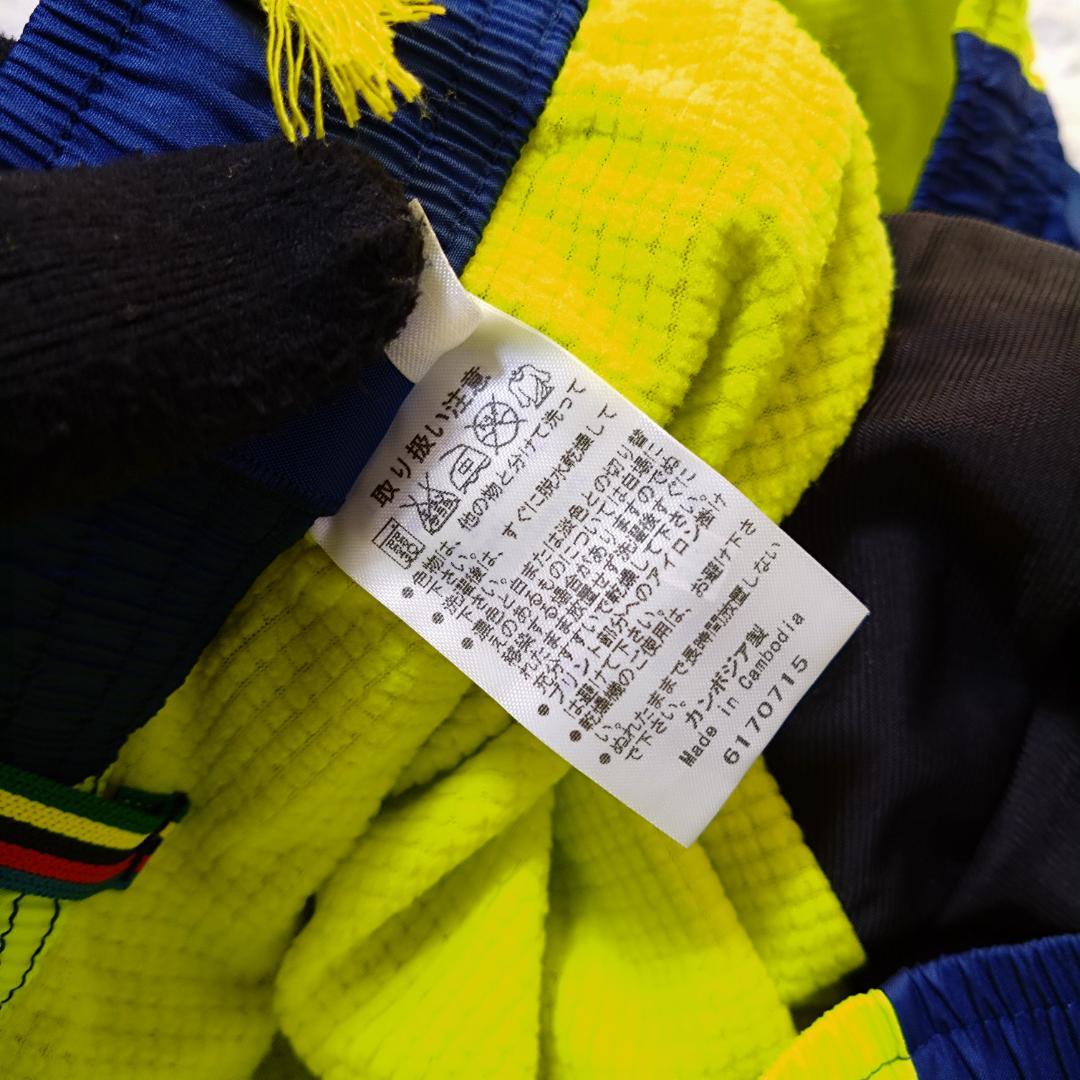 asicsアシックス ウィンドブレーカーＸＬ ネイビー/イエロー　タグ付　A77