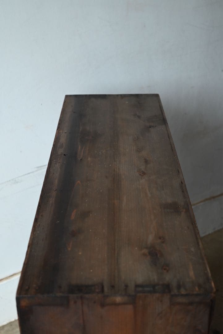 最終値① 店舗什器 引出 古家具 古道具 古美術 骨董 アンティーク 箪笥 抽斗