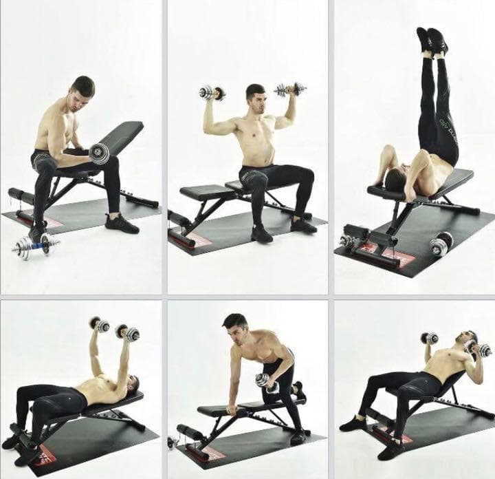 ❤超高耐荷重400kg❣自宅が瞬時に超格的なジムに早替り♪❤トレーニングベンチ