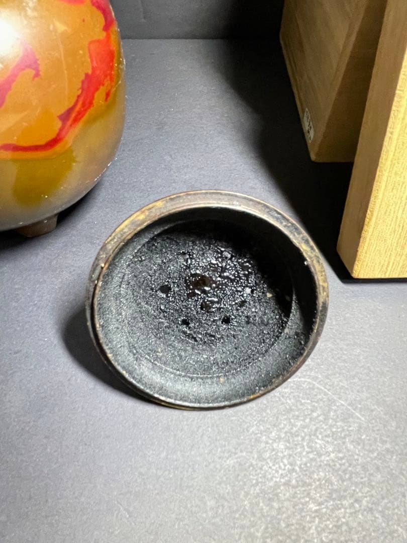 松美堂　高岡銅器　伝統工芸品　夏目型香炉