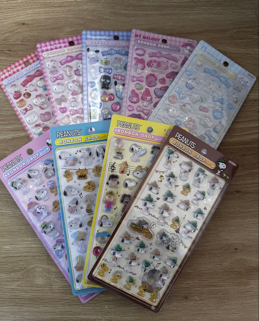 【正規品】サンリオ スヌーピーボンボンドロップシール セット