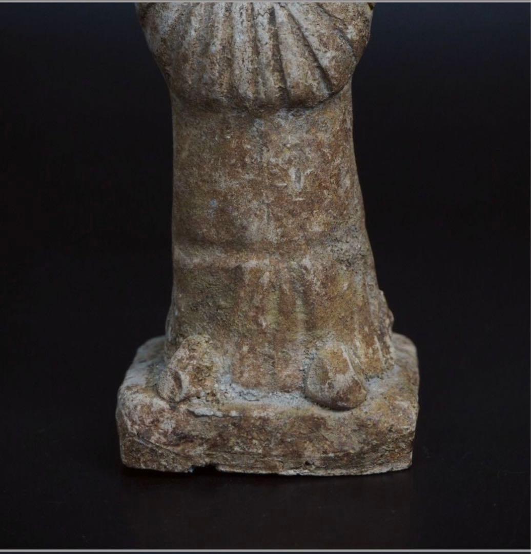 送料無料　中国古玩発掘品　副葬品　陶俑　高さ19ｃｍ