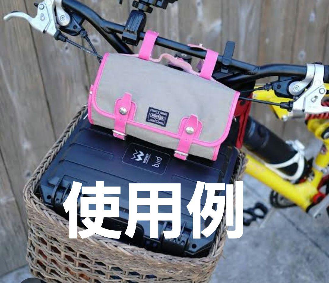 【希少】自転車 ハンドル バッグ ポーター 吉田カバン キャンバスロールバッグ