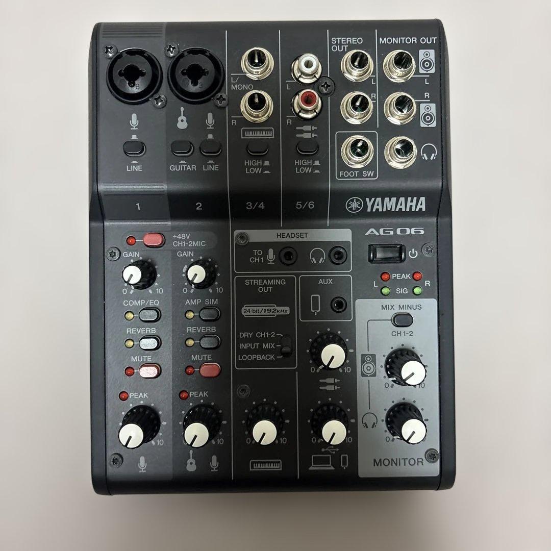 Yamaha AG06 AT2020機材セット ケーブル付