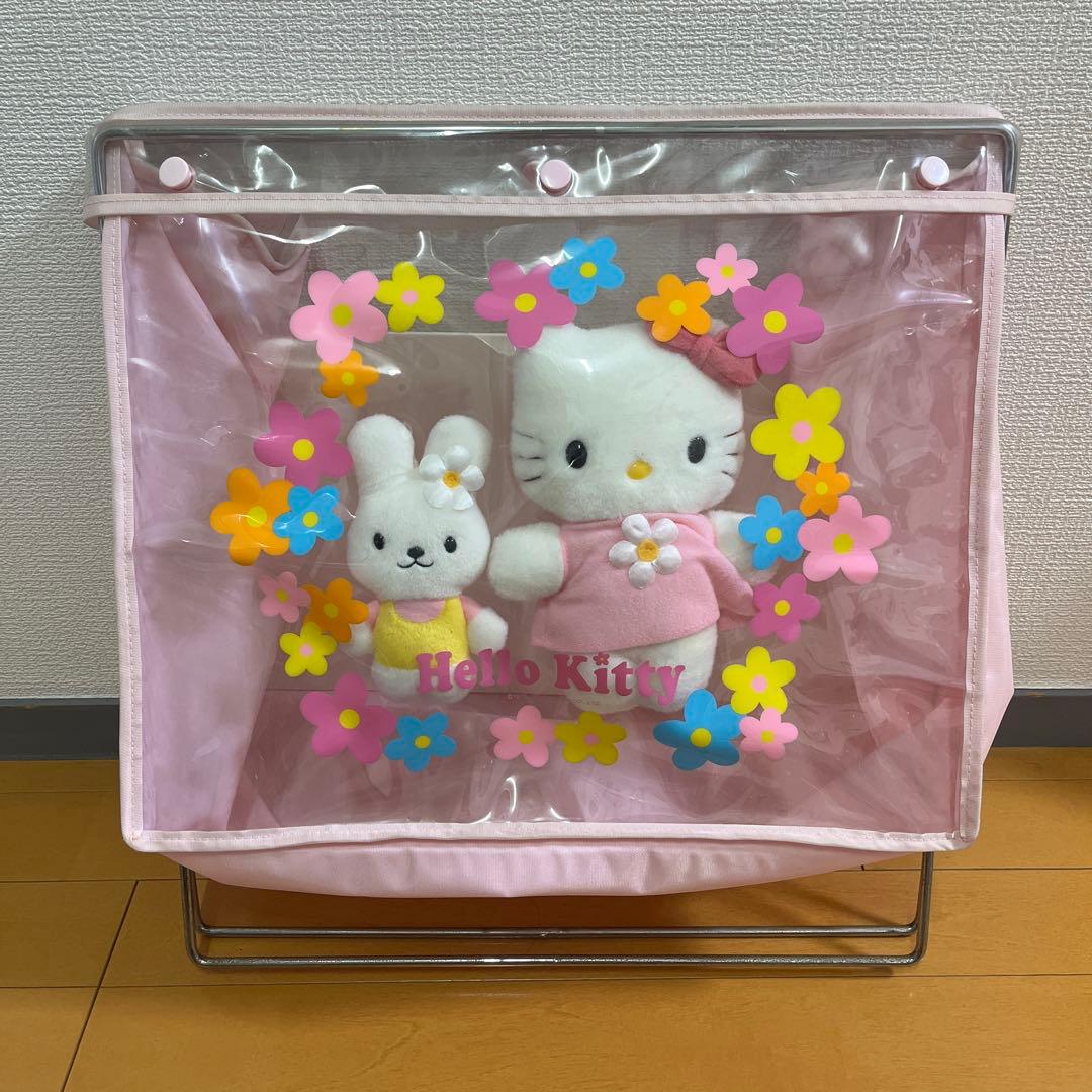 サンリオ レトロ 当時物 キティ キャシー クリア ぬいぐるみ入り収納ケース