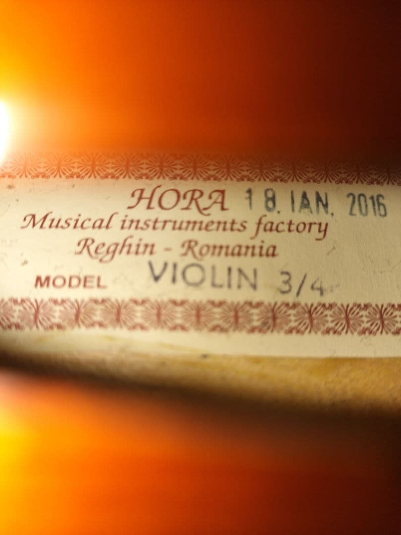 Hora reghin　バイオリン 3/4　セット　ルーマニア製　ヴァイオリン
