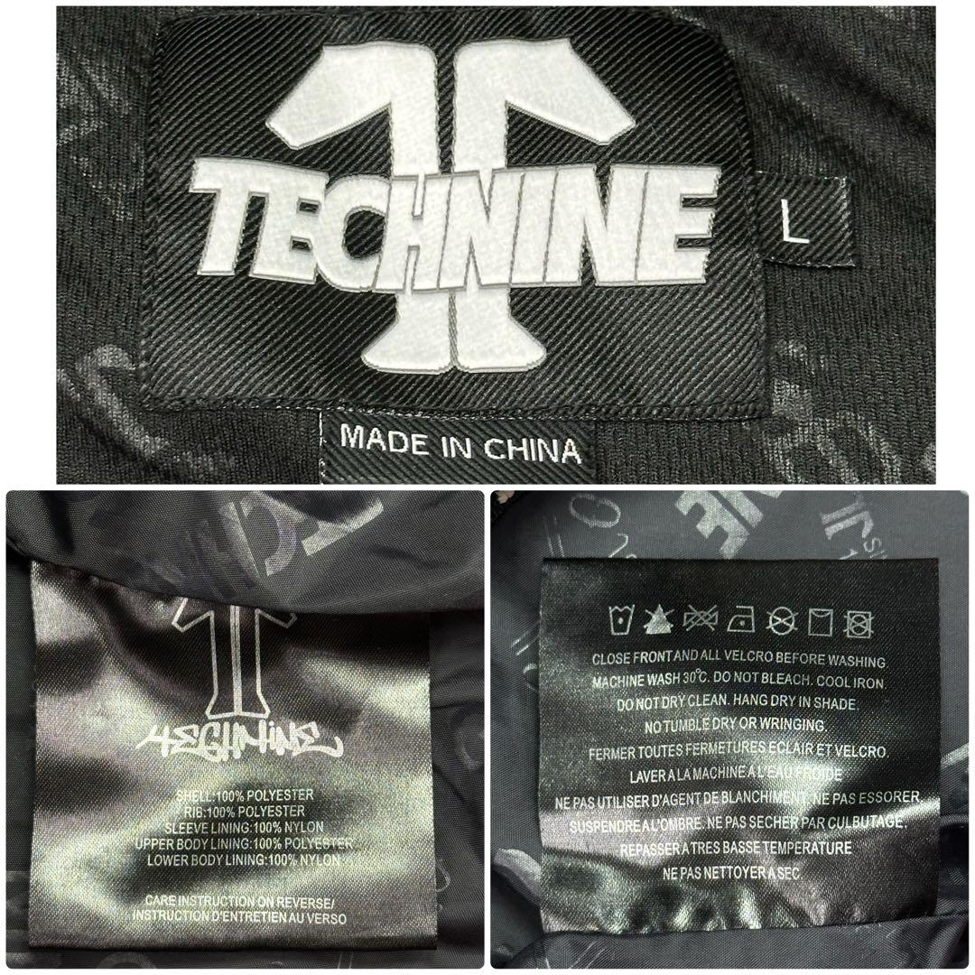 ✨美品✨TECHNINE テックナイン スノボウェア スタジャン風 L 赤 ロゴ