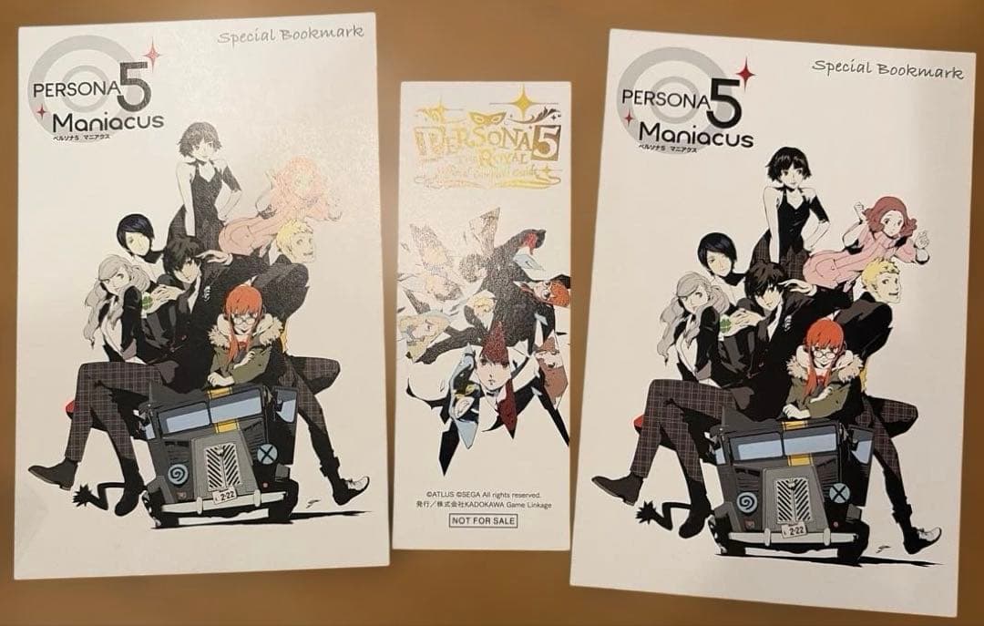 ペルソナ5 ブックマーカー　イラストカード　ジョーカー　雨宮蓮　P5R