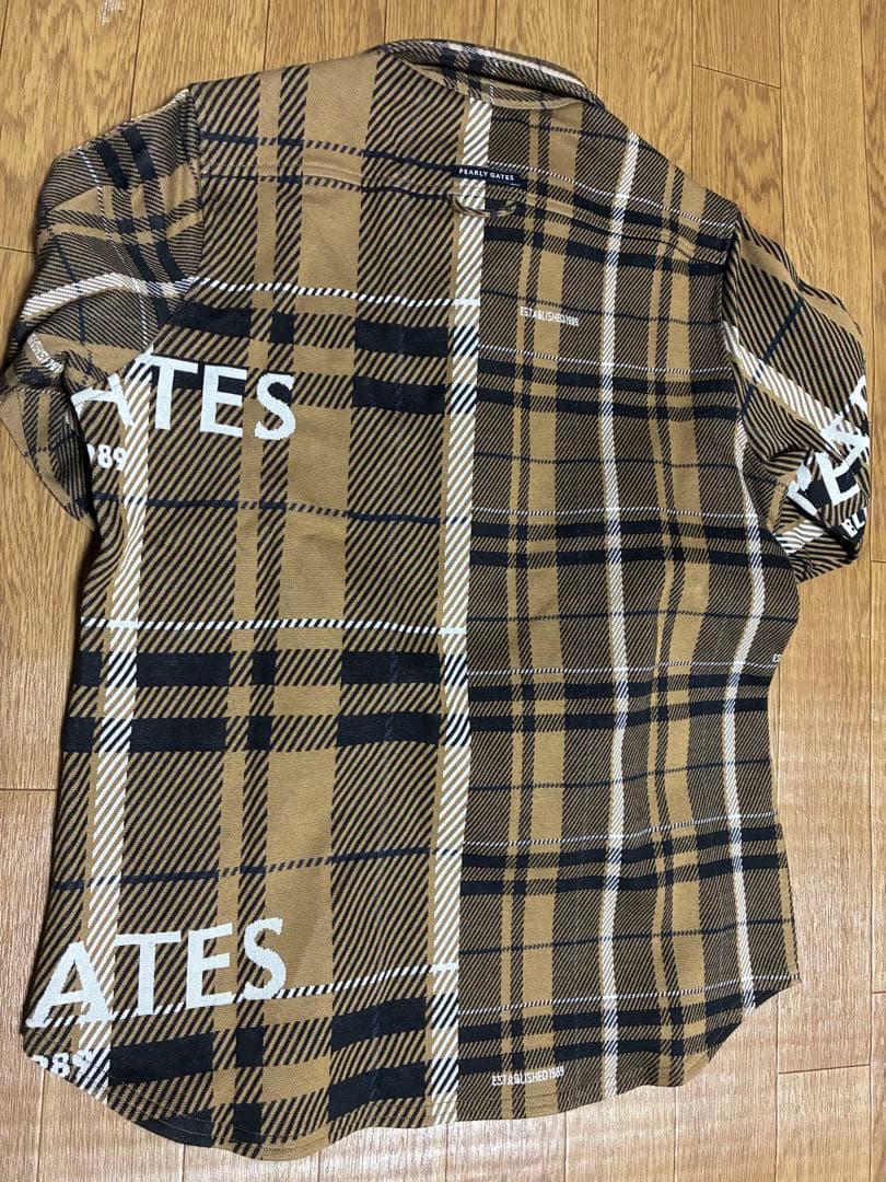PEARLY GATES チェック柄シャツ