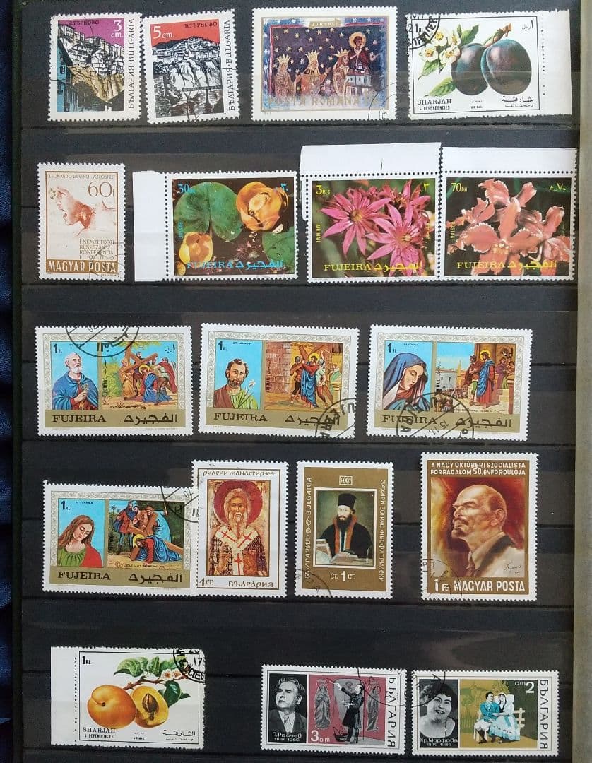 外国切手コレクション ガーナ南アサンマリノ他 大きな切手 三角切手 裸のマハ