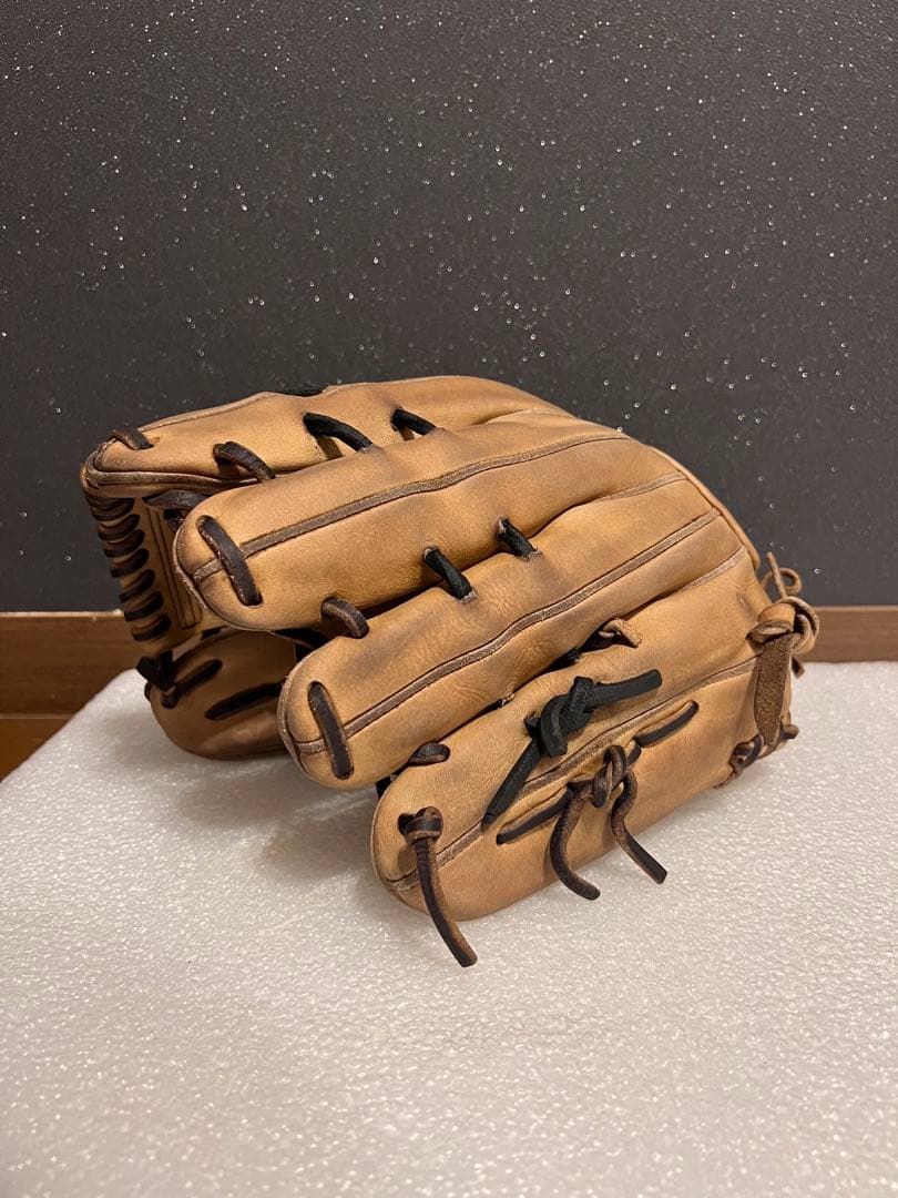 ★美品★ ミズノプロ 硬式 内野手用 5DNA サイズ9 中指 薬指リング加工済