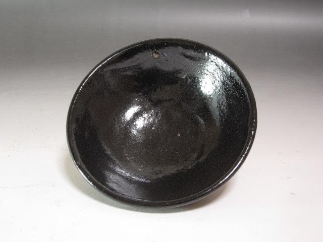★楽吉左衛門六代左入　黒平茶碗　横雲　二重箱　表千家七代如心斎花押★x625