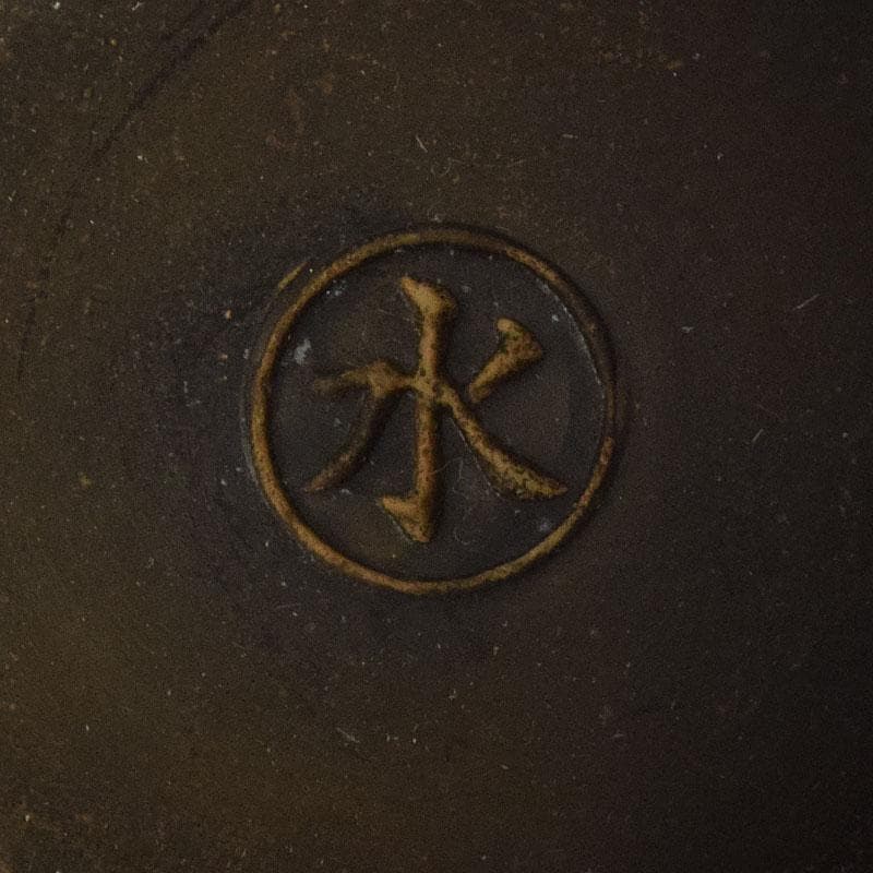 トッチャン　大名物　古銅鶴首花入　銘鶴一声写　花入　共箱　C　7864