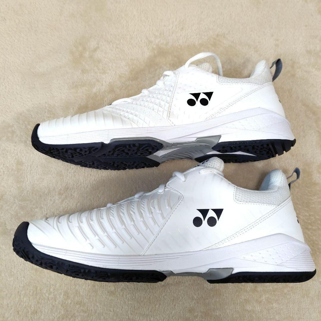 未使用級 ヨネックス パワークッション ソニケージ3 ワイド4E オムニクレー