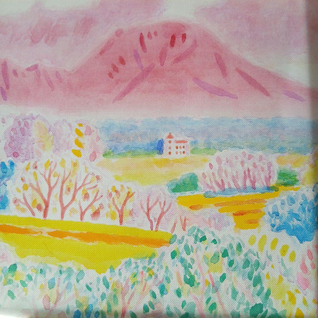 画人五十嵐二郎　軽井沢風景　額入り