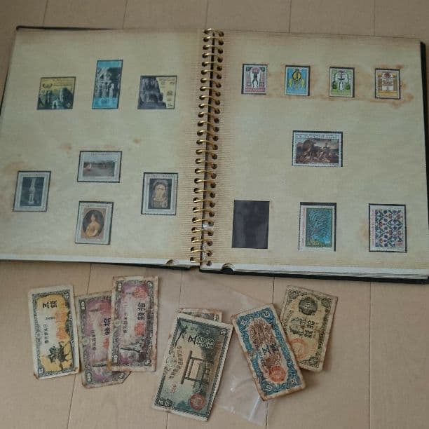 外国　切手　海外切手　古銭　ポストカード色々セット