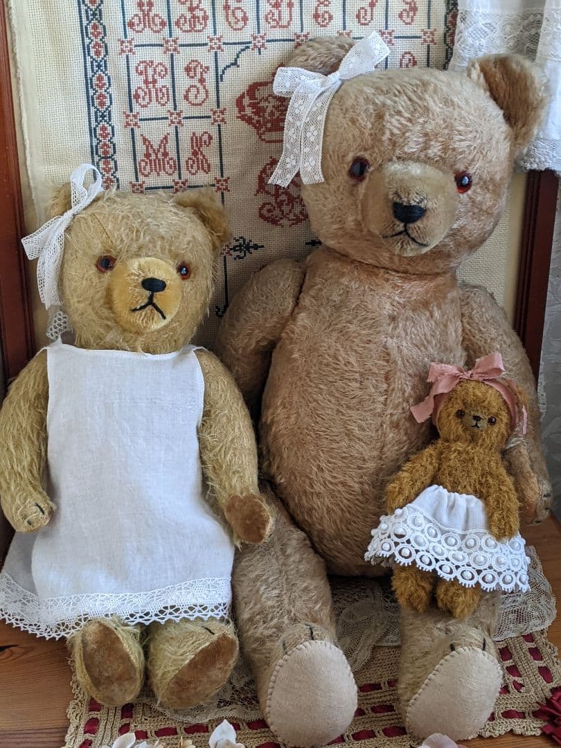 【h】アンティークベア　アンティークテディベア　大きいハーマン